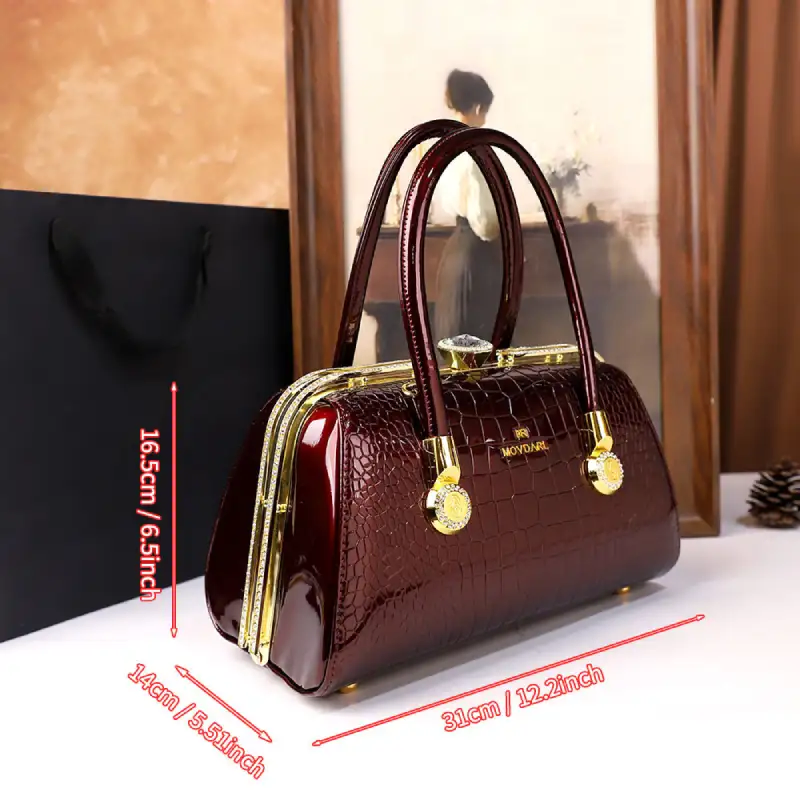  Retro Fashion Rhinestone High-end Texture Single-shoulder Crossbody Bag